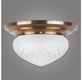 KEMAR RI/PL/S/M - Stropné svietidlo RINAMA 1xE27/100W/230V mosadz PD516