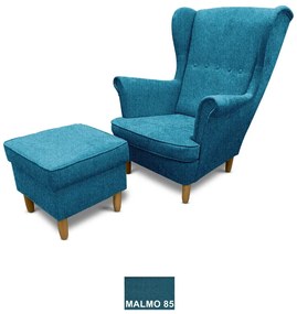 KRESLO UŠIAK TOBY + PODNOŽKA