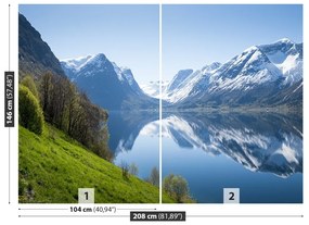 Fototapeta Vliesová Fjord v nórsku 104x70 cm