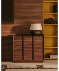 Hnedá komoda v dekore orecha 100x78x50 cm Onix – Kave Home