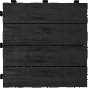 Multy Home Gumová dlaždica ARISTA Wood 30 x 30 cm, antracit