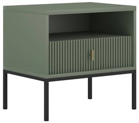 Nočný stolík SUE zelená/čierna