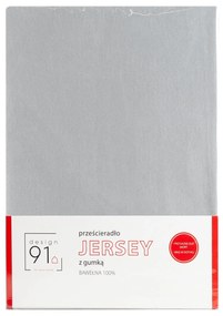 JERSEY PRESTIERADLO 160X200 CM, VÝŠKA 30 CM STRIEBORNÉ