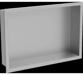 Mexen X-Wall-R zapustená polička s okrajom 45 x 30 cm, inox - 1910453010