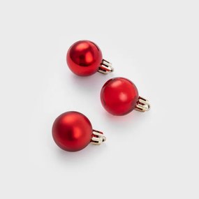 Vianočné guľky GERONI červené 714641 (24ks)