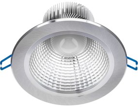 Stropné svietidlo 12W LED DOWNLIGHT DEEP Round 4000K 960lm Silver