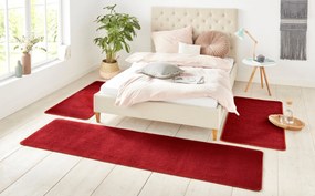 Hanse Home Collection koberce Kobercová sada Nasty 101151 Rot - 3 diely: 70x140 cm (2x), 70x240 cm (1x) cm