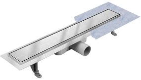 Odtokový žľab Reverzibilné Duplex Inox Dlaž / satén 800
