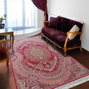 Exkluzívny červený koberec s krásnym vzorom Šírka: 200 cm | Dĺžka: 300cm