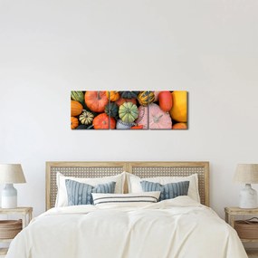 Obraz - Tekvica (s hodinami) (90x30 cm)