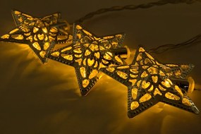 DECOLED LED světelný řetěz, 7 m, hvězdičky