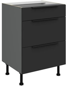 Kuchynská skrinka Aria-Bl/Ant Anti Fingerprint 60d 3s Bb