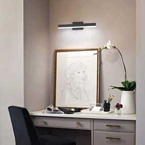 LED kúpeľňové svietidlo nad zrkadlo 12W 50CM APP373-1W čierna