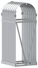 Držiak na polená strieborný 40x45x100 cm pozinkovaná oceľ