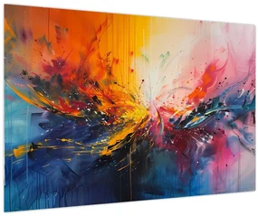 Obraz - Farebná abstrakcia (90x60 cm)