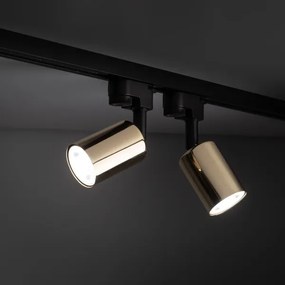 Bodové svietidlo do lištového systému TOP 1xGU10/10W/230V zlatá/čierna