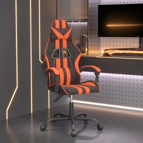 Herná stolička čierna a oranžová umelá koža 3143824