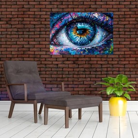Obraz - Maľba oka (90x60 cm)