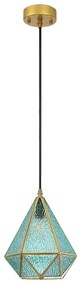 Rabalux 72244 - Luster na lanku NORAH 1xE14/40W/230V modrá/zlatá