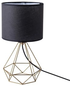 Stolná lampa geometrická čierno-biela HIRA