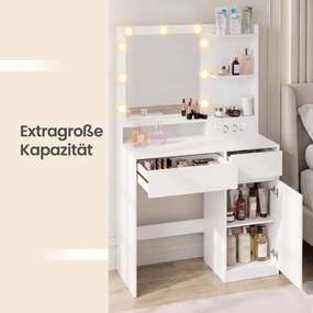 Toaletný stolík s LED zrkadlom RDT242WB01