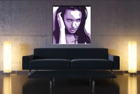 Ručne maľovaný POP Art obraz Angelina Jolie | rôzne rozmery