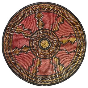 Koberce Breno Kusový koberec ZOYA kruh 418/Q01X, červená, viacfarebná,200 x 200 cm