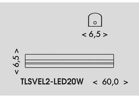 Ecolite TLSVEL2-LED20W - LED Žiarivkové svietidlo VELO LED/11/15/20W/230V biela