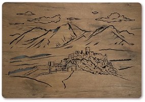 Podsvietený obraz Spišský hrad