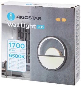Aigostar - LED Nástenné svietidlo LED/13,5W/230V 6500K čierna/zlatá