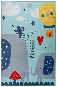 Detský kusový koberec Magic Kids ML 105 Cuel, 115 x160, modrá, detská izba, Obsession