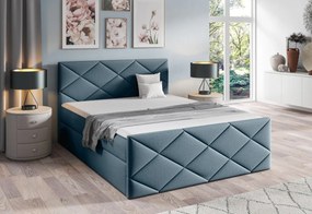 Čalúnená posteľ boxspring ROBINSON + vrchný matrac - madryt 9100 / 160x200