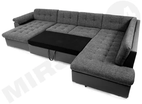 Rohová sedacia súprava Tony Bis Premium, Dostupné poťahy: Otusso 14 + Otusso 14 + Sorriso 04, Strana: Pravá - U