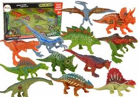 Lean Toys Sada figúrok Dinosaurov – 12ks. farebné
