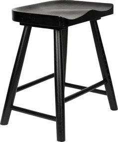 Čierna stolička z dubového dreva Vander – White Label