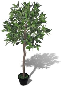 vidaXL Umelá rastlina v kvetináči, vavrín 120 cm