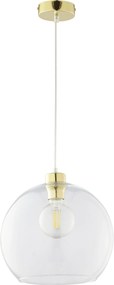 TK-LIGHTING Závesné osvetlenie CUBUS, 1xE27, 60W, 30cm, okrúhle, číre sklo