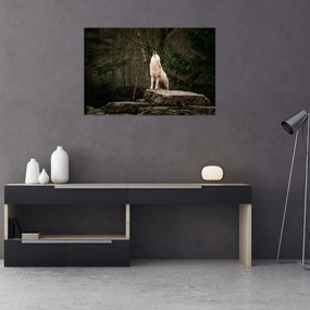 Obraz - Vytie vlka (90x60 cm)