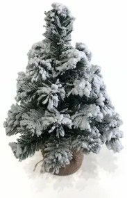 Zasnežený stromček v jute Tiga, 30 cm