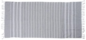 Plážová osuška FARAO 90 x 180 cm, sivá 70% bavlna | 30% polyester