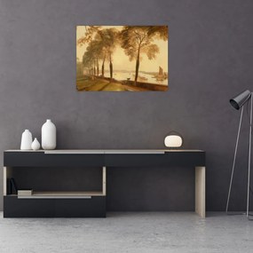 Sklenený obraz - Joseph Mallord William Turner, Mortlake Terrace, reprodukcia (70x50 cm)