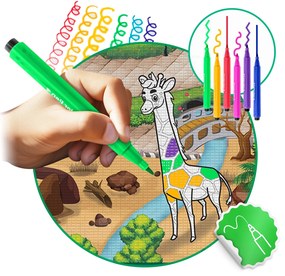 Rolovaná penová podložka na vyfarbovanie 200 x 120 x 0,3 cm Ricokids RK-343