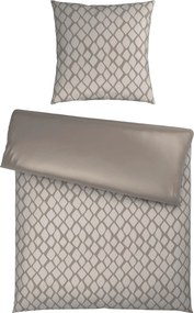 XXXLutz OBOJSTRANNÁ POSTEĽNÁ BIELIZEŇ, satén, strieborná, biela, 155/220 cm Dieter Knoll - Online Only bytové doplnky - 008105033803