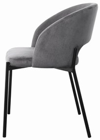Designová stolička Brinne sivá