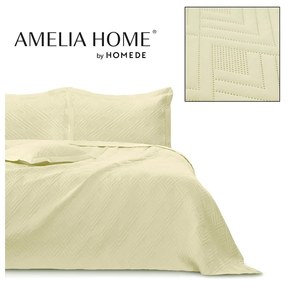 Béžový prešívaný pléd z mikrovlákna 170x210 cm Ophelia – Restilo