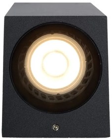 Lucide 69800/02/30 - Vonkajšie nástenné svietidlo ZARO 2xGU10/35W/230V IP44 čierna