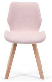 Látková čalúnená stolička GRETA Ružová