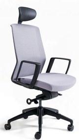 BESTUHL Kancelárska stolička J17 BLACK SP sivá