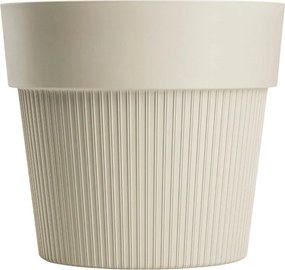 PLASTOVÝ KVETINÁČ SILVA LINE 14,5X13 CM BÉŽOVÁ
