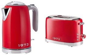 Silvercrest® Rýchlovarná kanvica + Hriankovač Retro 1973, červená (800010784)